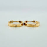 Candongas Carril 1.45gr / 1.2cm / Oro Amarillo 18K %