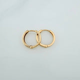 Candongas Carril 1.65gr / 1.3cm / Oro Amarillo 18K &