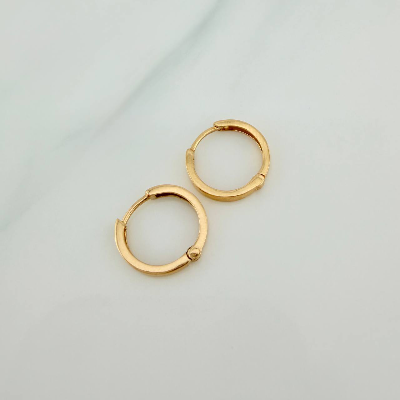 Candongas Carril 1.6gr / 1.3cm / Oro Amarillo 18K %