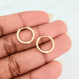 Candongas Carril 1.65gr / 1.3cm / Oro Amarillo 18K &