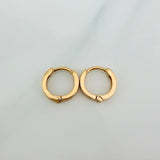 Candongas Carril 1.4gr / 1cm / Oro Amarillo 18K %