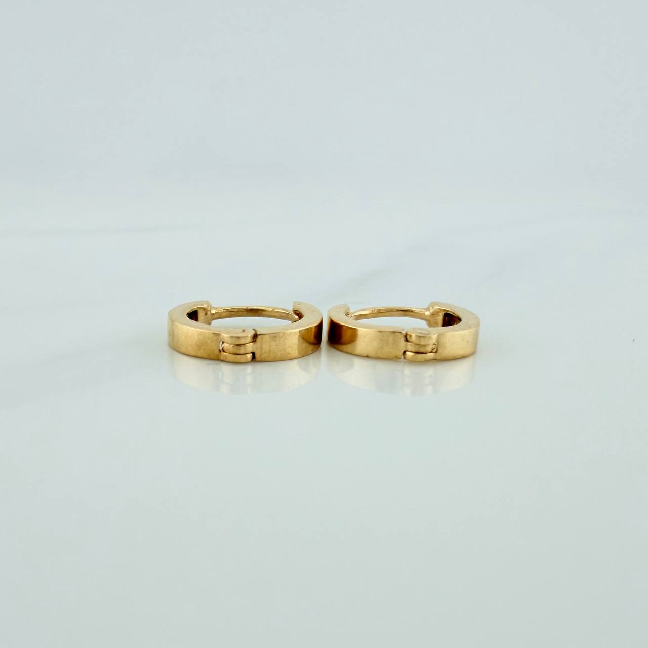 Candongas Carril 1.4gr / 1cm / Oro Amarillo 18K %