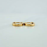 Candongas Carril 1.4gr / 1cm / Oro Amarillo 18K %