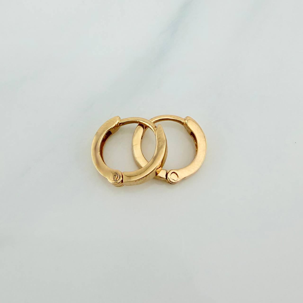 Candongas Carril 1.4gr / 1cm / Oro Amarillo 18K %