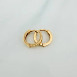 Candongas Carril 1.4gr / 1cm / Oro Amarillo 18K %