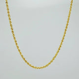Cadena Lazo  2.9gr / 50cm / 2mm Oro Amarillo +3$