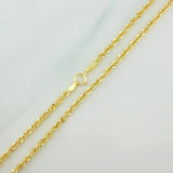 Cadena Lazo 6.2gr / 59.5cm / 2.5mm Oro Amarillo +3 18K %