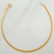 Pulso Cubano 1.2gr / 21cm / 2.2mm Oro Amarillo +1 18K %