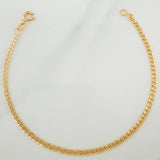 Pulso Cubano 1.5gr / 19cm / 2mm Oro Amarillo +1 18K $
