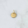 Dije Placa Circular 0.8gr / 1.5cm / Lisa Oro Amarillo 18K