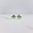 Topos Arabe 1.2gr / Esmeralda 15 Pts Oro Amarillo 18K (Joya) &