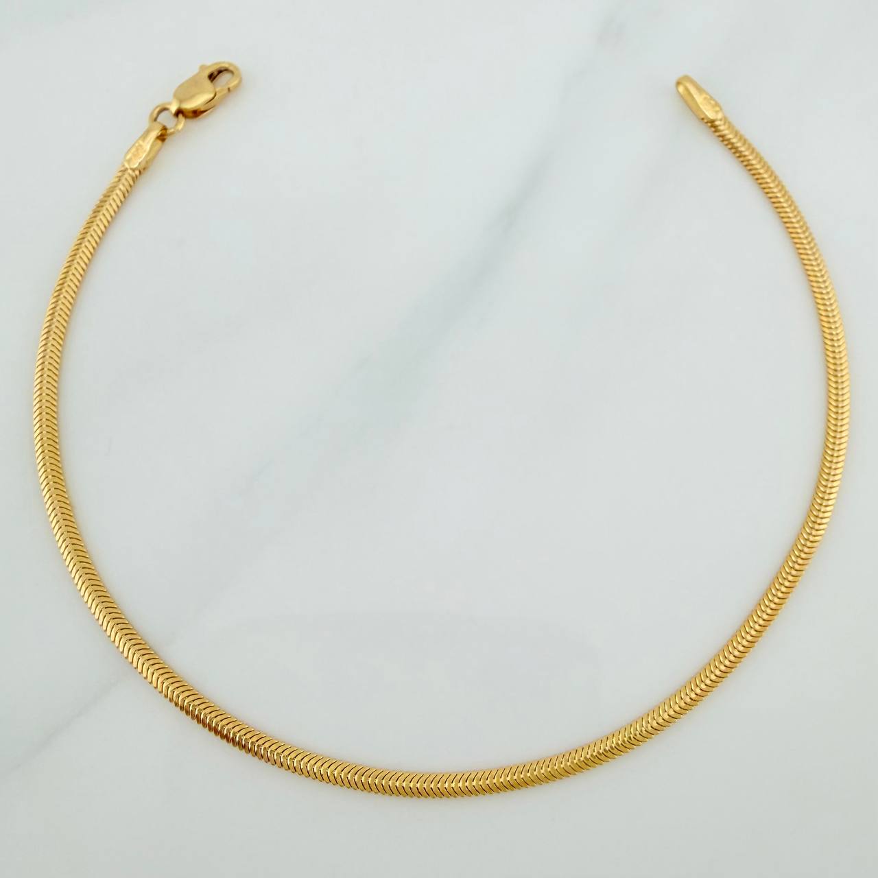 Pulso Serpiente 2.2gr / 19cm / 1.9mm Oro Amarillo +3 18K $