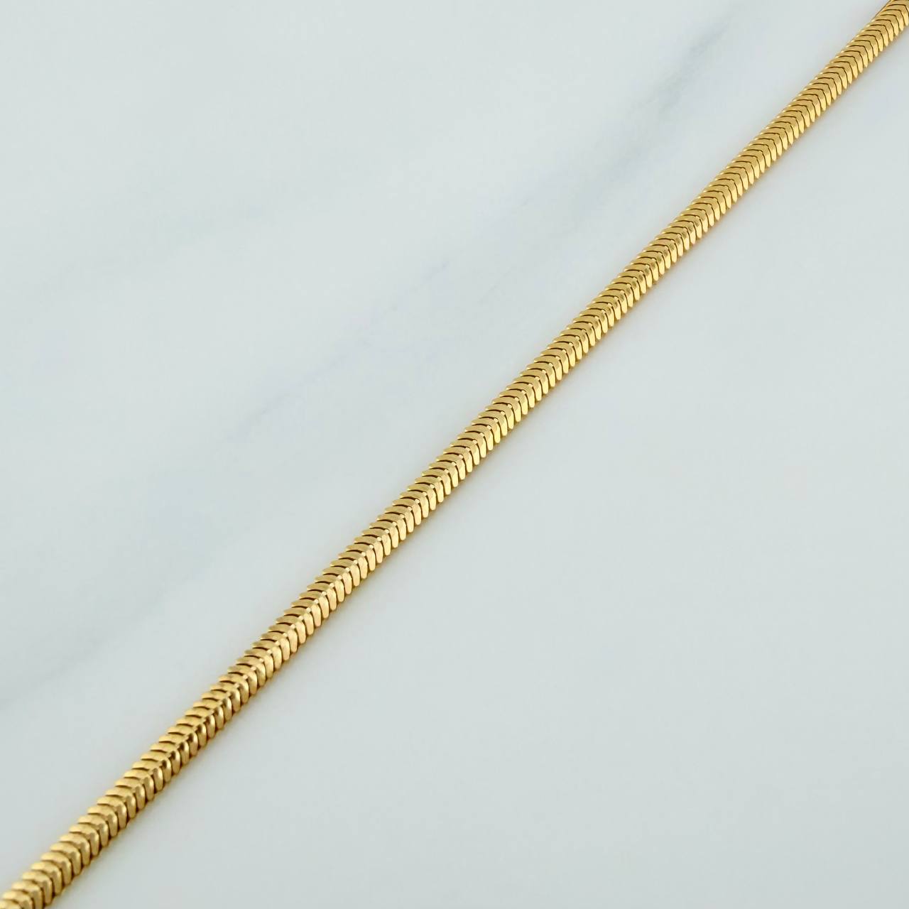 Pulso Serpiente 2.2gr / 19cm / 1.9mm Oro Amarillo +3 18K $