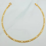 Pulso Figaro 1.15gr / 19cm / 2.3mm Oro Amarillo +1 18K $