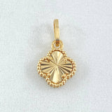 Dije Trebol Dorado 1.3gr / 1.8cm / Oro Amarillo Nac.Esp. 18K ©