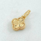 Dije Trebol Dorado 1.3gr / 1.8cm / Oro Amarillo Nac.Esp. 18K ©
