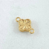 Herraje Trebol Dorado 0.7gr / 1.3cm / Oro Amarillo 18K