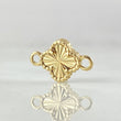 Herraje Trebol Dorado 0.7gr / 1.3cm / Oro Amarillo 18K