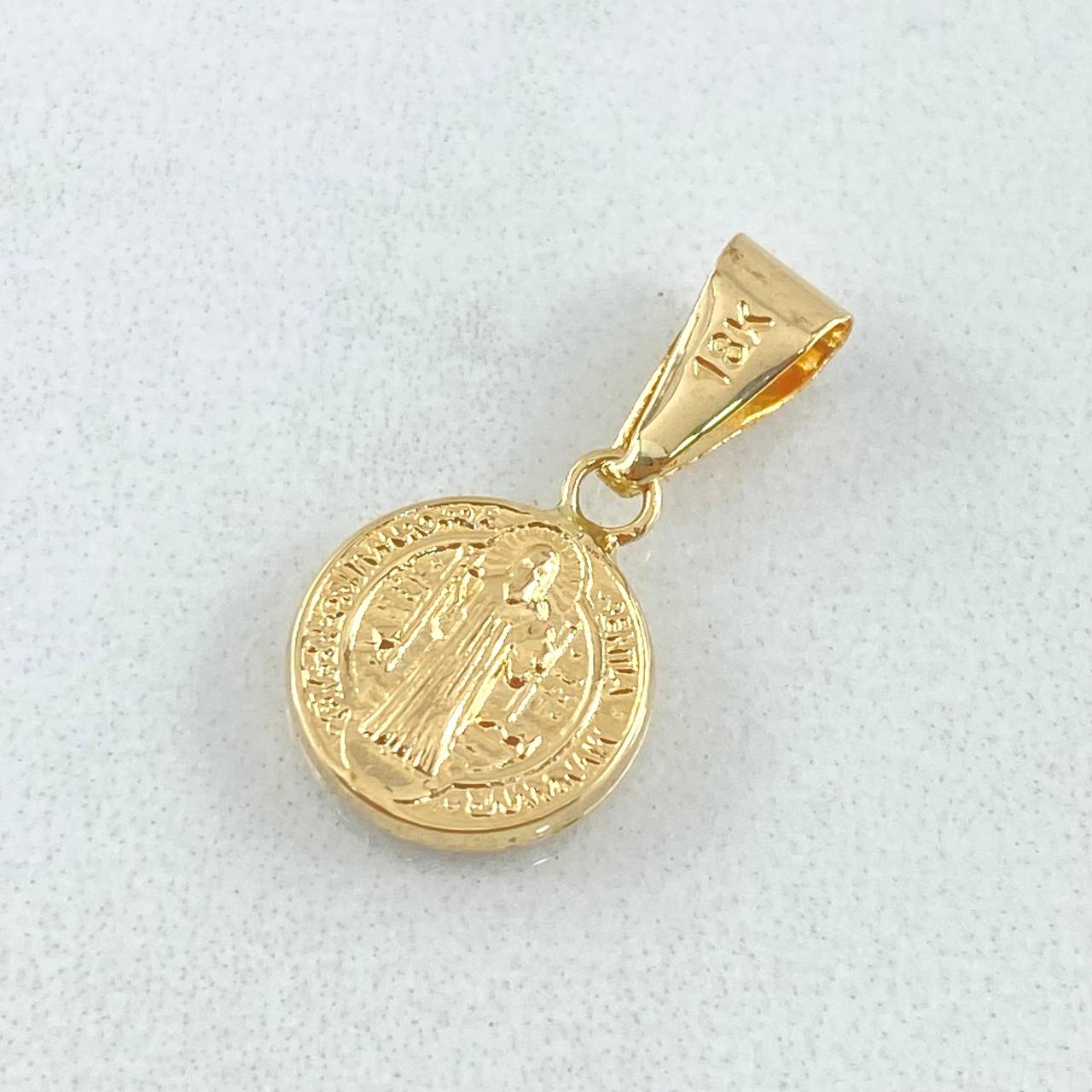 Dije San Benito 0.6gr / 2cm / Oro Amarillo 18K *