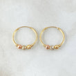 Candongas Trio Bolas 0.95g / 1.5cm Tres Oros 18K