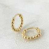 Candongas Aro Bolas 1.9gr / 1.2cm / Oro Amarillo 18K *