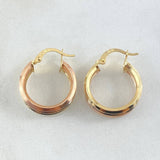Candongas Aleja 2.4gr / 2.3cm / Tres Oros 18K *