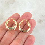 Candongas Aleja 2.4gr / 2.3cm / Tres Oros 18K *