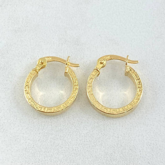 Candongas Tribal 1.2gr / 1.5cm / Oro Amarillo 18K *