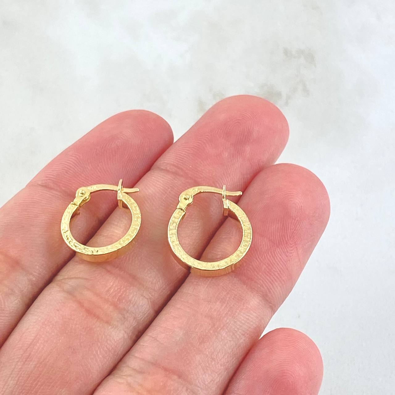 Candongas Tribal 1.1gr / 1.5cm / Oro Amarillo 18K