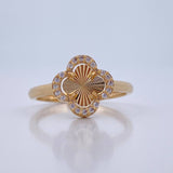 Anillo Trebol 2.4gr / T7 / Oro Amarillo Nac.Esp. 18K &