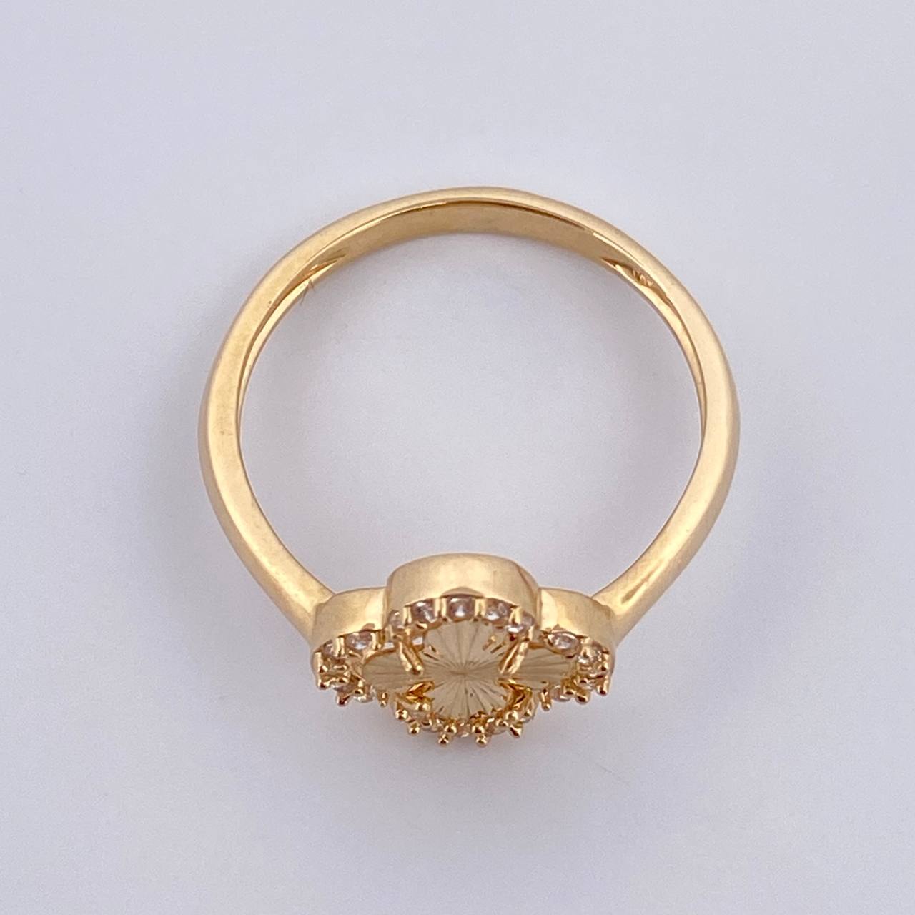 Anillo Trebol 2.4gr / T7 / Oro Amarillo Nac.Esp. 18K &