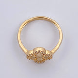 Anillo Trebol 2.4gr / T7 / Oro Amarillo Nac.Esp. 18K &