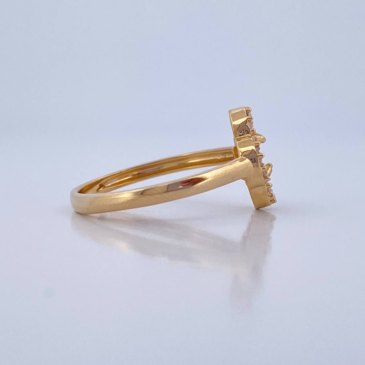 Anillo Trebol 2.4gr / T7 / Oro Amarillo Nac.Esp. 18K &