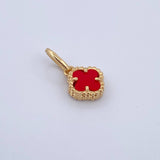 Dije Trebol 0.85gr / 1.5cm / Oro Amarillo Nac.Esp. 18K &