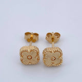 Topos Trebol Centro 1.85gr / Oro Amarillo Nac.Esp. 18K &