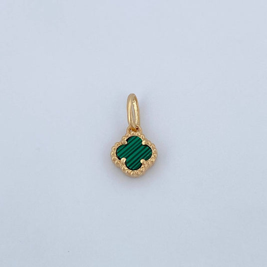 Dije Trebol 0.95gr / 1.5cm / Oro Amarillo Nac.Esp. 18K &