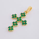 Dije Cruz Florenciana 1.65 g / 3 cm Oro Amarillo 18K