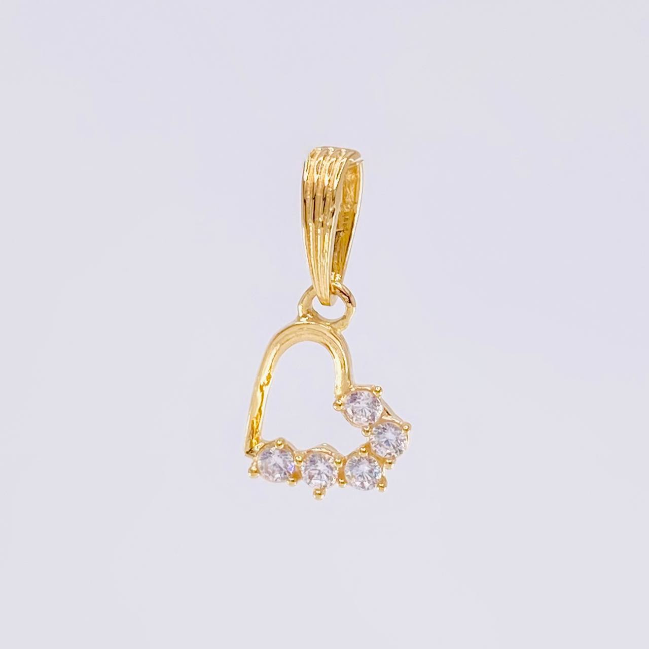Dije Corazon Silueta 0.7 g / 1.5 cm Oro Amarillo 18K