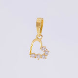 Dije Corazon Silueta 0.7 g / 1.5 cm Oro Amarillo 18K