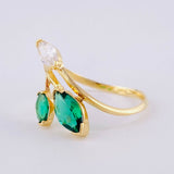 Anillo Hoja Laurel Desigual 1.4 g / T6 Oro Amarillo 18K