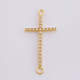 Herraje Cruz Tupida 0.75 g / 3 cm Oro Amarillo 18K