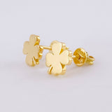 Topos Flor Trebol 2.15 g / 8 mm Oro Amarillo 18K