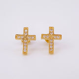 Topos Cruz Tupida 2.25 g / 12 mm Oro Amarillo 18K