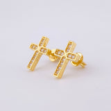 Topos Cruz Tupida 2.25 g / 12 mm Oro Amarillo 18K