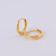Candongas Lisas 1.15 g / 1 cm Oro Amarillo 18K