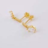 Topos Linea Lluvia 2.85 g / 1.9 cm Oro Amarillo 18K