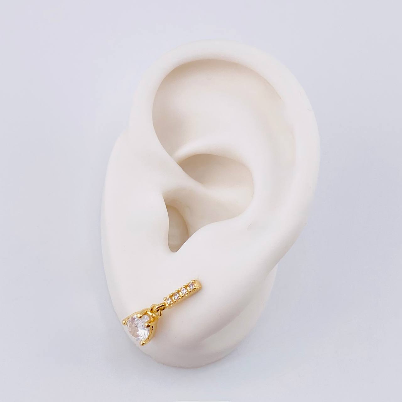 Topos Linea Lluvia 2.85 g / 1.9 cm Oro Amarillo 18K