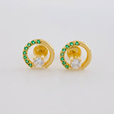 Topos Media Manzana Tupida 2 g / 8.6 mm Oro Amarillo 18K