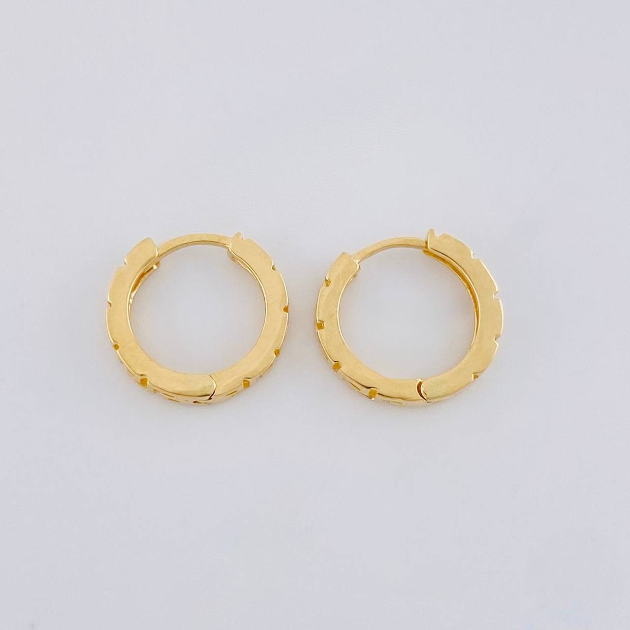Candongas Tribal 1.85 g / 1.2 cm Oro Amarillo 18K