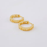 Candongas Tribal 1.85 g / 1.2 cm Oro Amarillo 18K